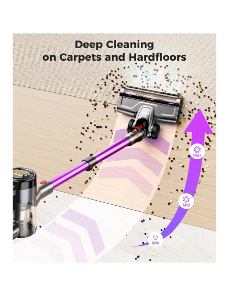 Aspiradora Inalámbrica VIAFLY V16PRO-3 500W 40KPA 60Min