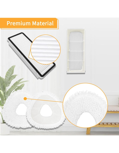 Kit de Repuestos ECOMAID para Aspiradora Narwal Freo X Ultra - 16 Piezas