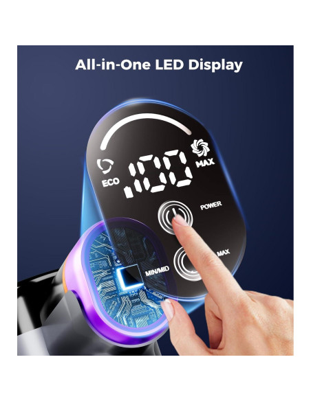 Aspiradora Inalámbrica VIAFLY V16PRO-3 500W 40KPA 60Min