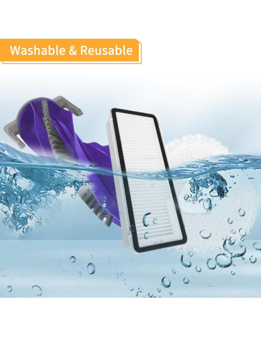 Kit de Repuestos ECOMAID para Aspiradora Narwal Freo X Ultra - 16 Piezas