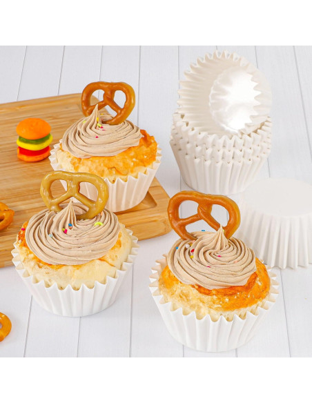 Forros de Cupcake Caperci Blancos 150 Cuentas Resistentes