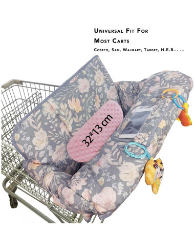Cubierta de carrito de compras ICOPUCA 2 en 1 con cojín extra