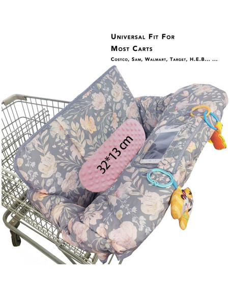 Cubierta de carrito de compras ICOPUCA 2 en 1 con cojín extra