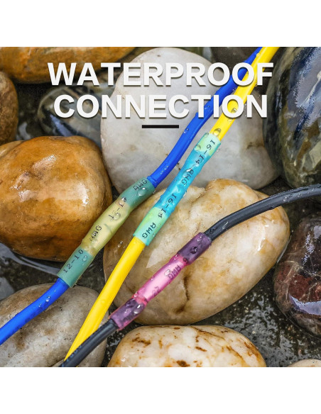 Conectores Termorretráctiles Oiojuct 80 Pcs para Cableado Marino