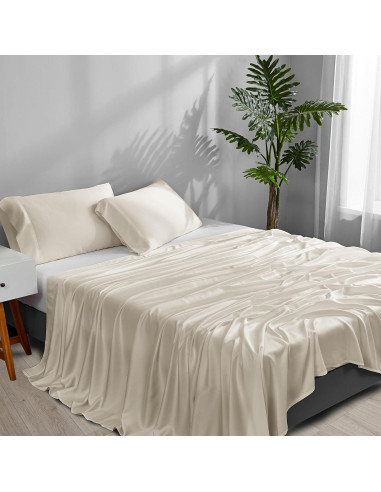 Sábanas Refrigerantes ACCURATEX Individual 100% Viscosa Beige