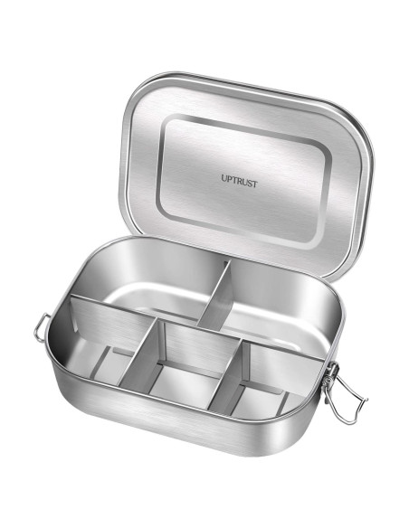 Caja de Almuerzo UPTRUST Acero Inoxidable 1400ml 5 Compartimentos
