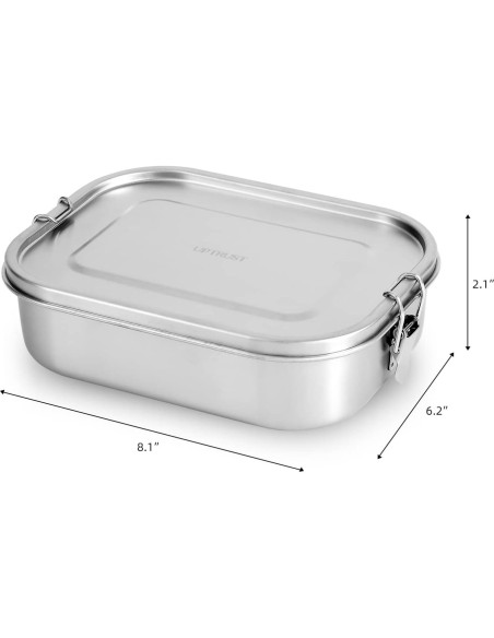 Caja de Almuerzo UPTRUST Acero Inoxidable 1400ml 5 Compartimentos