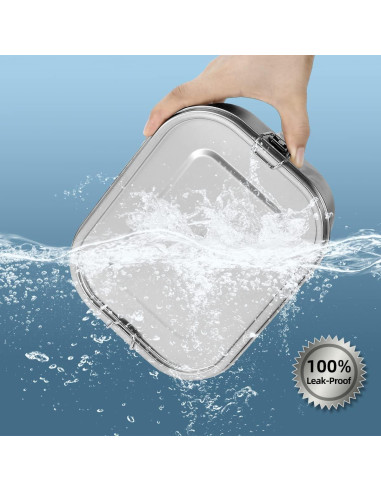 Caja de Almuerzo UPTRUST Acero Inoxidable 1400ml 5 Compartimentos