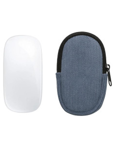 Funda Protectora kwmobile para Ratón Apple Magic Mouse 1/2 - Neopreno Azul Vintage
