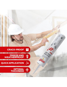 Sellador de Silicona Transparente XFasten 4-Pack 100% Impermeable 2