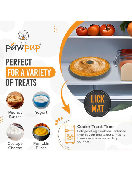 Alfombrilla para Lamer PAWPUP 20.8 cm Antideslizante Naranja