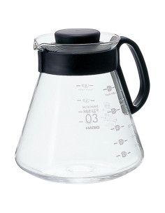 Cafetera Hario V60 Cristal 800ml Vertido Negro