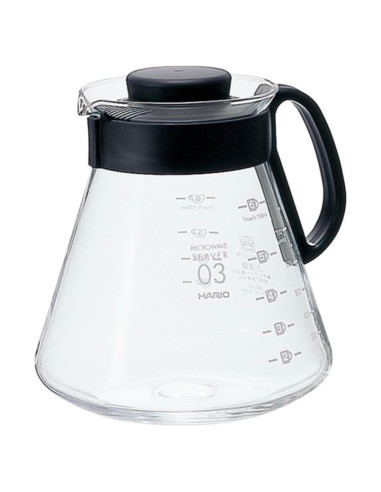 Cafetera Hario V60 Cristal 800ml Vertido Negro