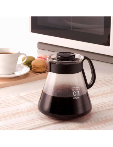 Cafetera Hario V60 Cristal 800ml Vertido Negro