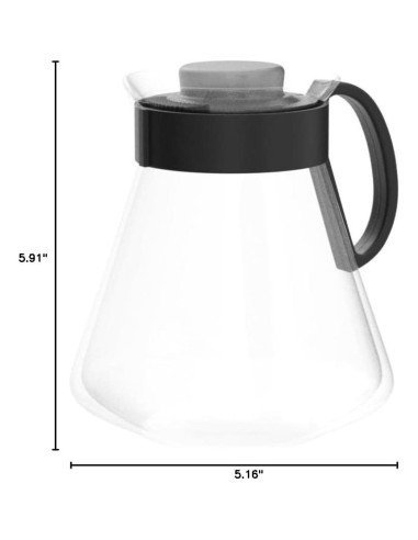 Cafetera Hario V60 Cristal 800ml Vertido Negro