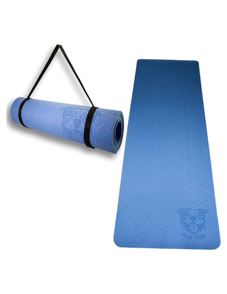 Esterilla de Yoga Koa TPE Antideslizante 1.83m Azul 8mm