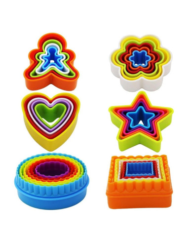 Juego de Cortadores de Galletas SOOKOO 32 Piezas Multicolor