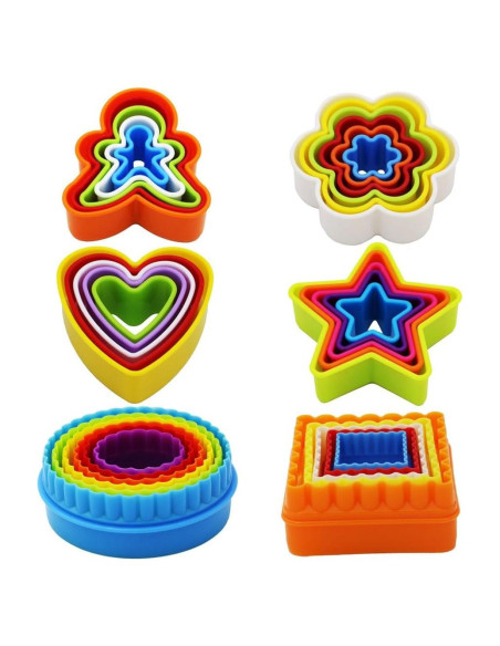 Juego de Cortadores de Galletas SOOKOO 32 Piezas Multicolor