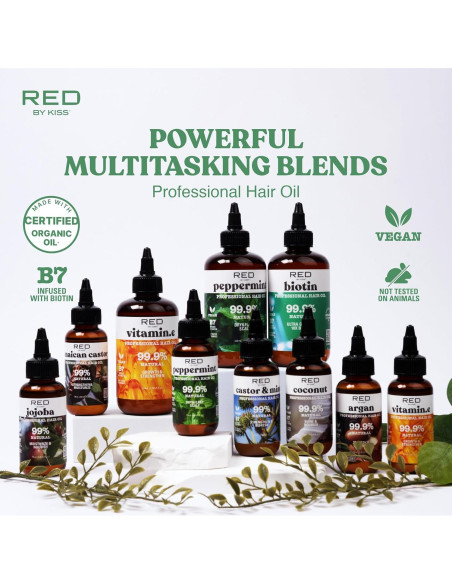 Aceite Natural para el Cabello Red by Kiss 73.93 ml - Vegano
