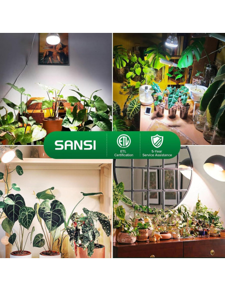 Bombilla de Crecimiento SANSI 10W Espectro Completo 4000K
