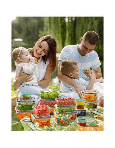 Juego de Contenedores de Alimentos Canfanni 40 Piezas Sin BPA