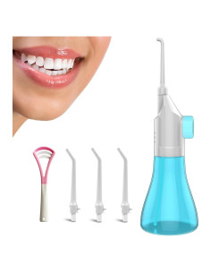 Hilo Dental Inalámbrico Portátil Shouken con 3 Cabezales