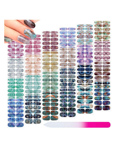 Stickers de Uñas Autoadhesivos Maitys 336 Piezas Estilo Retro