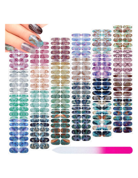 Stickers de Uñas Autoadhesivos Maitys 336 Piezas Estilo Retro