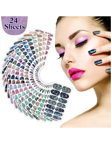 Stickers de Uñas Autoadhesivos Maitys 336 Piezas Estilo Retro