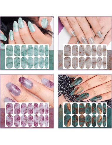 Stickers de Uñas Autoadhesivos Maitys 336 Piezas Estilo Retro