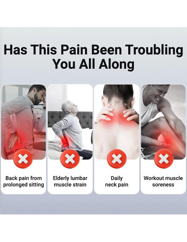 Pistola de Masaje Aocesk 16 Cabezas Tejido Profundo Silenciosa