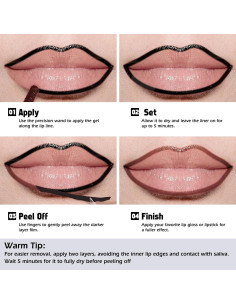 Tinte de Labios Peel Off KIMUSE 3.54 ml Color Cereza Negra 2