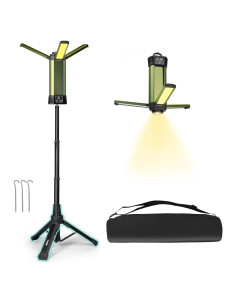 Luz de Camping Recargable Mlogiroa 6000mAh 1.2m LED