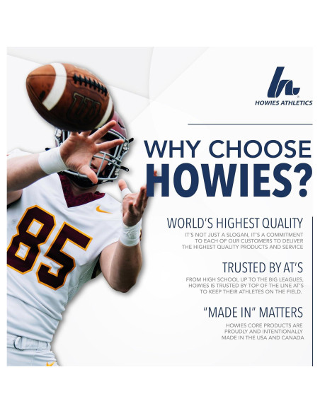 Cinta Atlética Howies 3.8cm x 13.7m Profesional Blanca