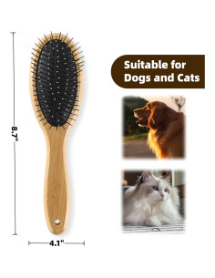 Cepillo de Aseo Doble Cara Vimfashi para Perros y Gatos 2