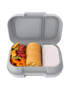 Contenedor de Snacks Bentgo Kids Gris 2 Compartimentos 1.5L