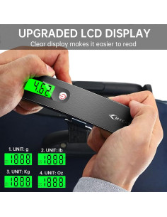 Báscula de Equipaje Digital MYCARBON 50 kg Pantalla Retroiluminada 2