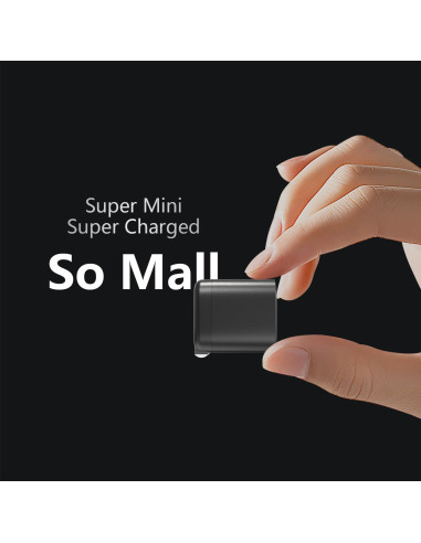 Cargador Rápido 45W GaN DIEKQINN USB-C y USB-A Negro