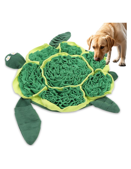 Alfombra de Olfateo para Perros FLERDMAU Verde 50cm - Juguete Interactivo