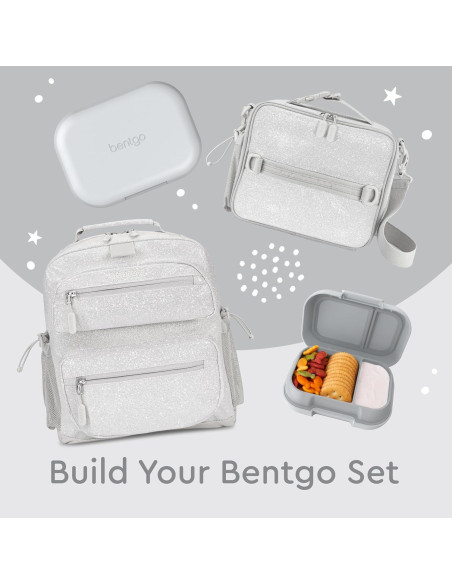 Contenedor de Snacks Bentgo Kids Gris 2 Compartimentos 1.5L