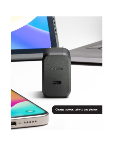 Cargador Rápido USB-C Mophie 30W - Compacto y Ecológico