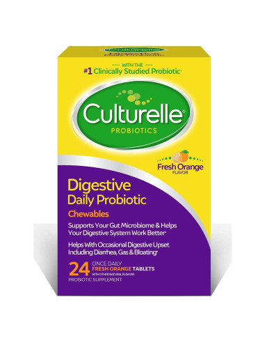 Culturelle Probioticos Masticables Digestivos 24 Conteo