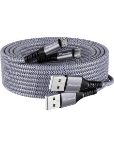 Cable de Carga Micro USB Ruaeoda 2Pack 6ft Trenzado Nylon 2