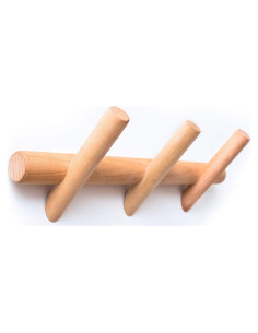 Perchero de Pared Eden & Co 3 Ganchos Madera Haya