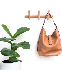 Perchero de Pared Eden & Co 3 Ganchos Madera Haya 2