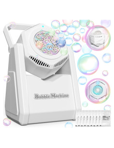 Máquina de Burbujas Portátil FLLOBE Blanca 20000 Burbujas/min