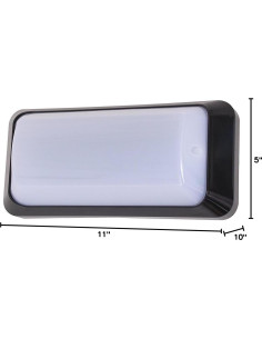 Sensor de Movimiento LED Inteligente eSenLite 950 Lúmenes IP65 Negro 2