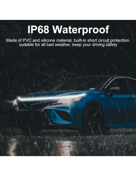 Tira de Luz LED YUGUANG 70" para Capó Ámbar y Blanco