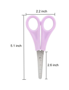 Paquete de 6 Tijeras de Seguridad Aacehlh 14 cm Punta Roma 2