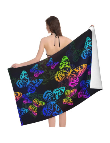 Toalla de Playa VOOHDDY Grande Microfibra Secado Rápido 130x80cm